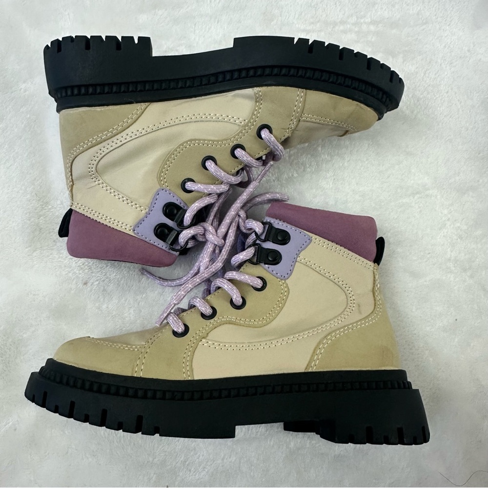 Zara Kids Size 29 Multicolor Hiking Books Beige Tan Purple Gorpcore Outdoorsy - Picture 5 of 8